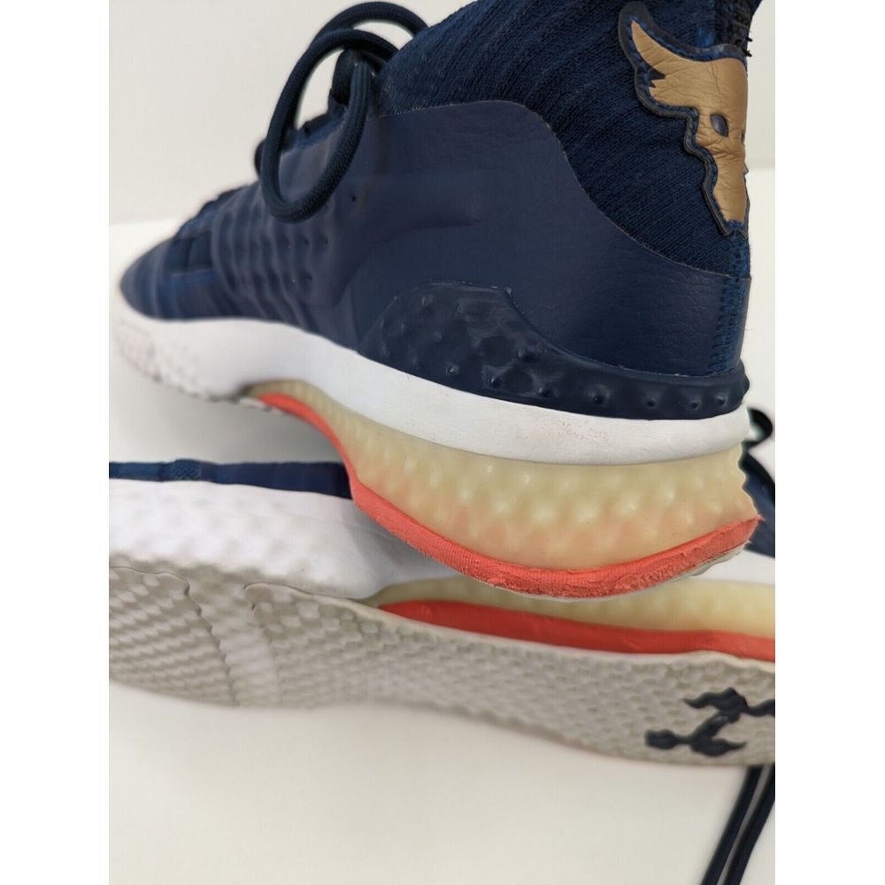 Under Armour Project Rock 1 Navy Blue Marine Training Shoes, Men's 12.5 - Picture 12 of 13